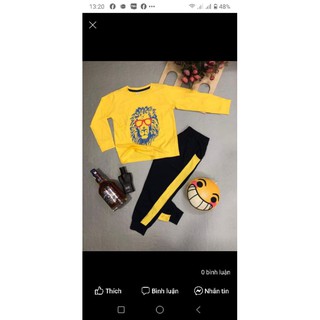 Bộ tay dài quần dài bo ống bé trai