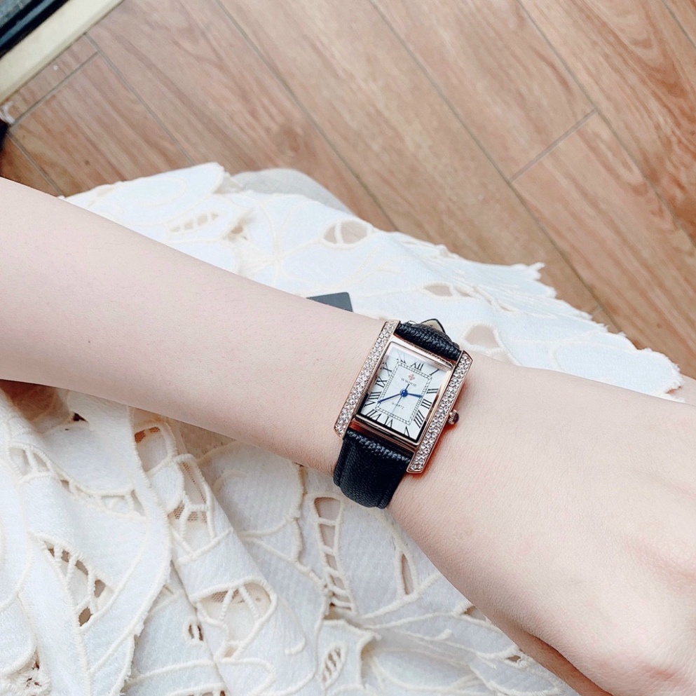 Đồng hồ nữ WWOOR, dây da mềm, hàng full box, thẻ bảo hành 12 tháng