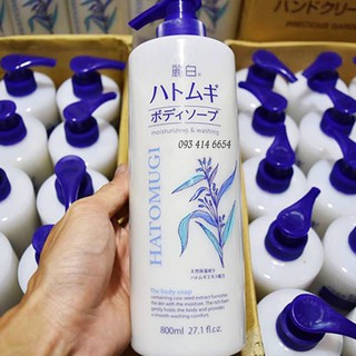 Sữa Tắm Trắng Da Hatomugi 800ml Từ Nhật Bản - Date Mới