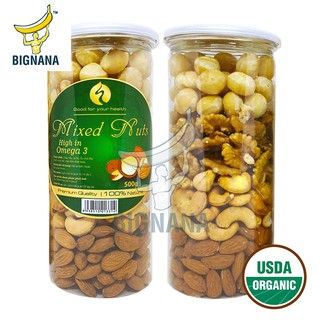 Mixed Nuts 4 Loại Hạt Đã Tách Vỏ (Óc Chó, Hạnh Nhân, Macca, Hạt Điều) - 500g