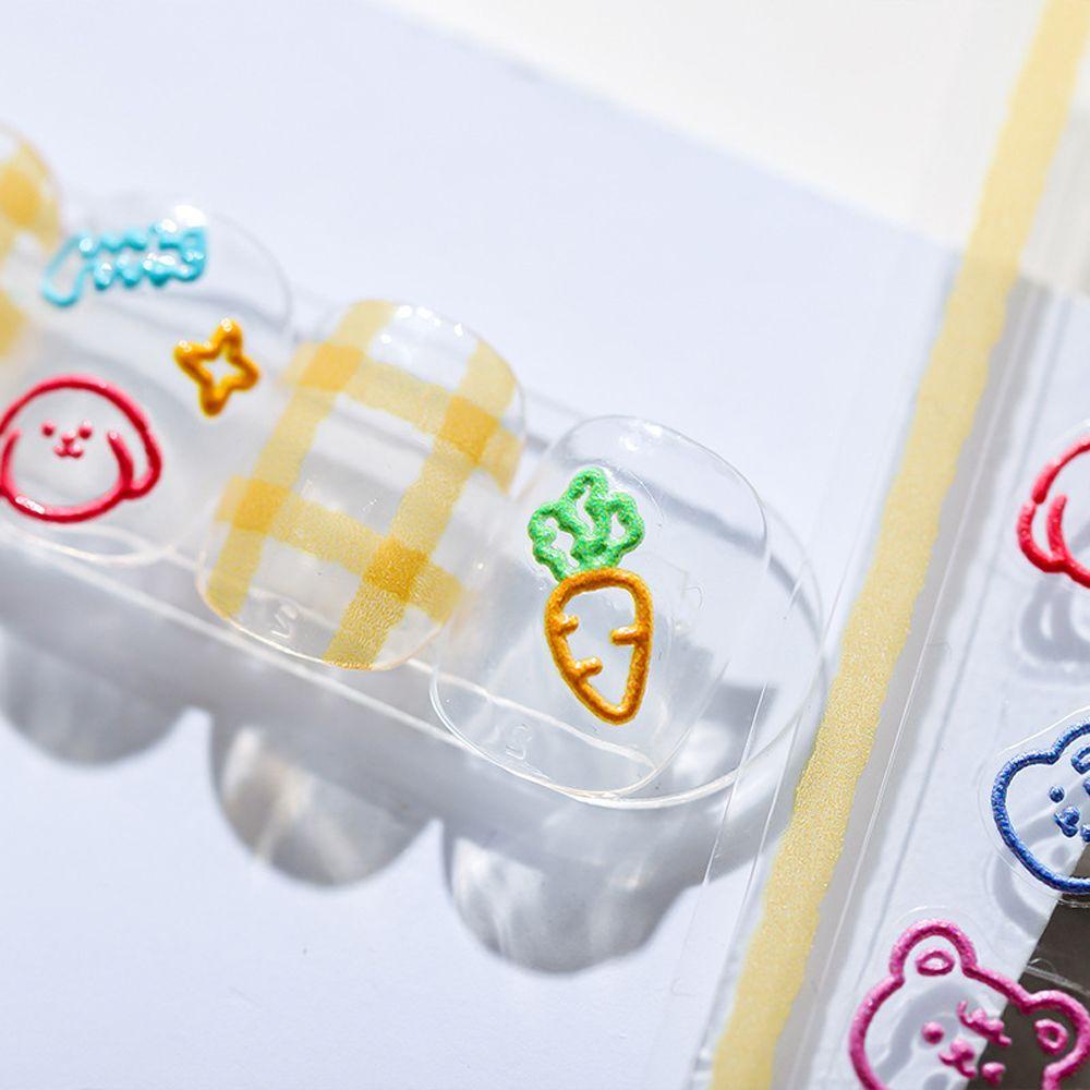 [Hàng mới về] Miếng dán trang trí móng 3D hình nơ dễ thương đáng yêu
