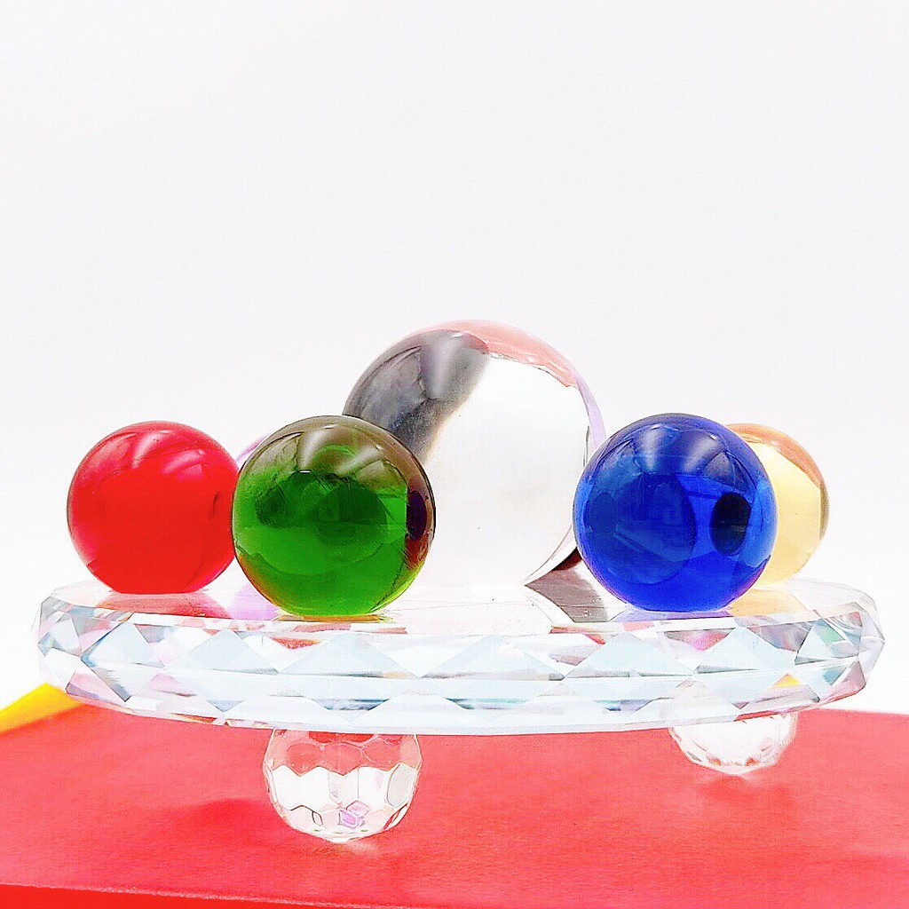 Bộ thất tinh trận thủy tinh 7 màu phong thủy tài lộc | BigBuy360 - bigbuy360.vn