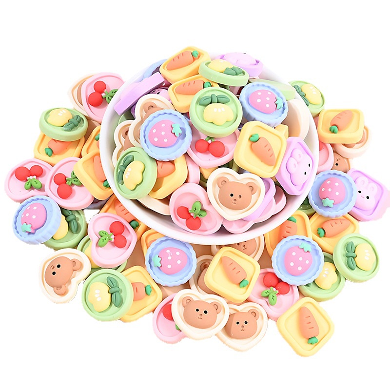 Set 10 Phụ Kiện Trang Trí Ốp Điện Thoại Hình Động Vật Dễ Thương