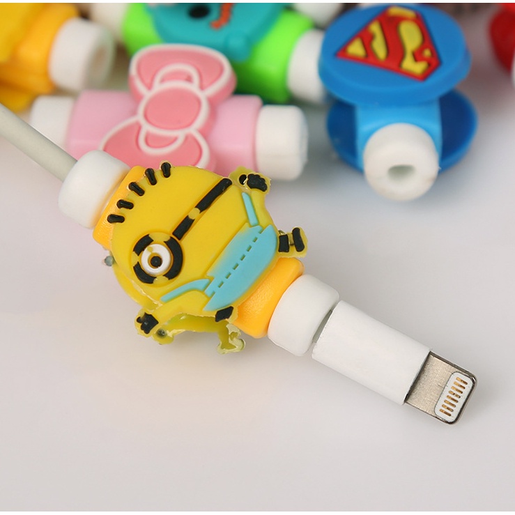 C51 NÚT GẮN BẢO VỆ DÂY SẠC CÁP, TAI NGHE HÌNH THÚ HOẠT HÌNH ĐÁNG YÊU