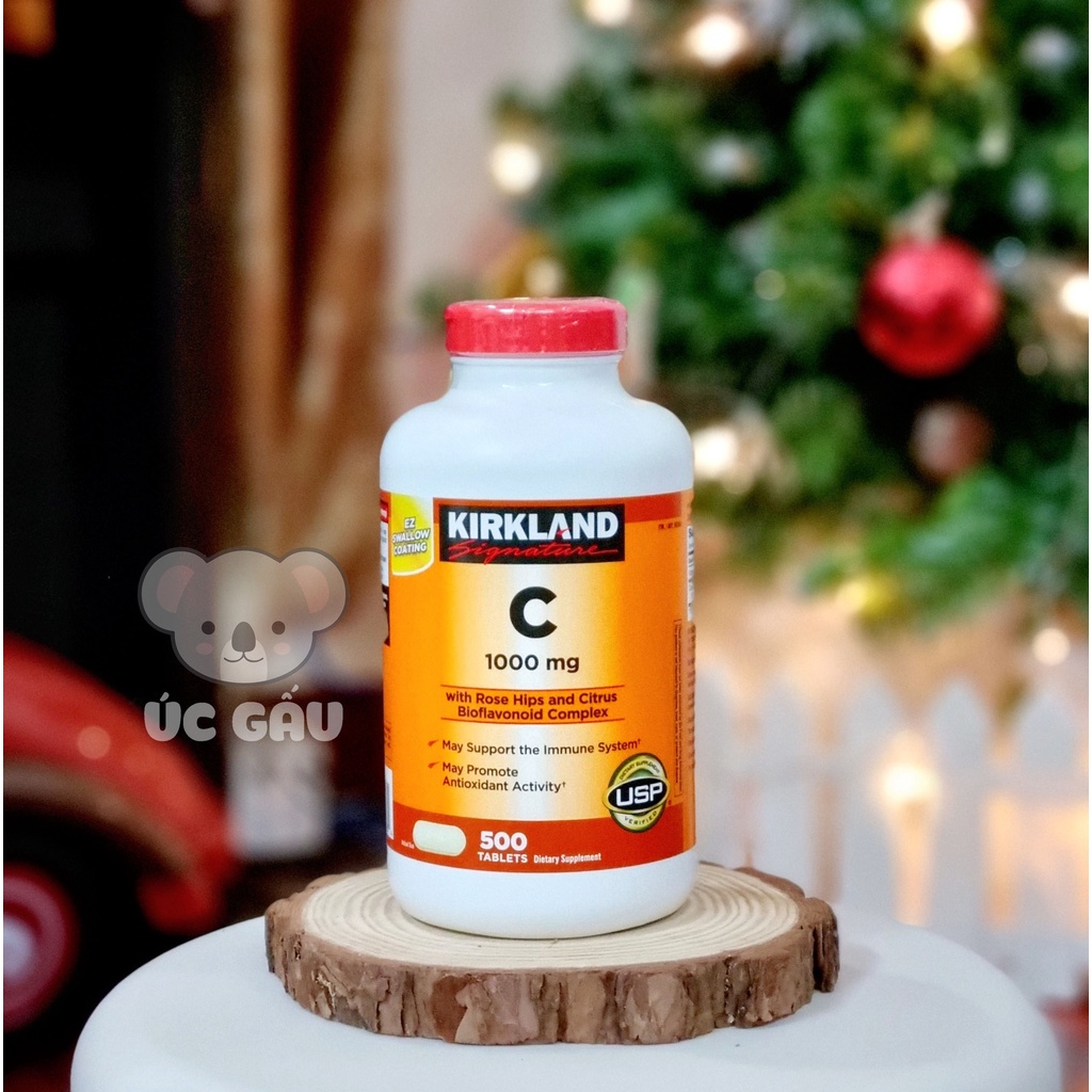 Vitamin C Kirkland - Viên Ngậm Vitamin C 1000mg  Kirkland Signature Cheweble 500v