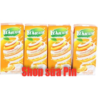 Lốc 4 hộp Sữa chua uống yomost 170ml - vị cam dâu Việt quất