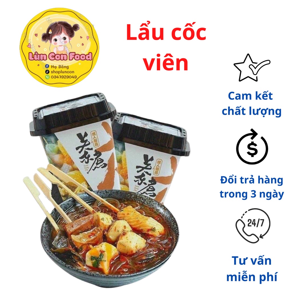 Lẩu cốc viên ❤freeship❤ Miến panto kiểu nhật - LÙN CON FOOD