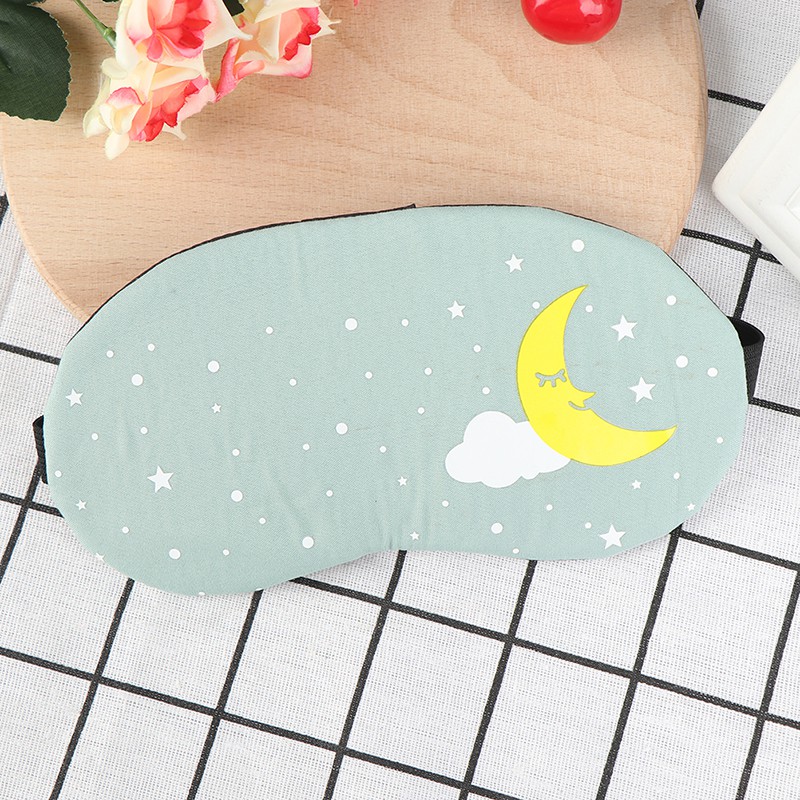 Miếng Che Mắt Ngủ Chất Liệu Cotton Họa Tiết Hoạt Hình Sáng Tạo