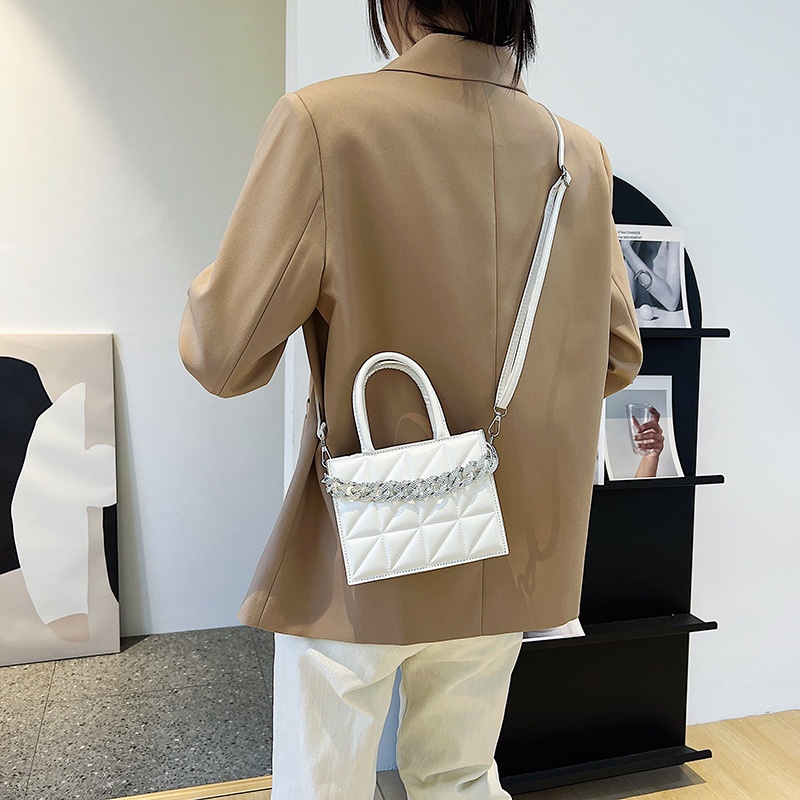 Túi Đeo Chéo Hình Vuông Nhỏ Đơn Giản Thêu Họa Tiết Phối Màu Thời Trang Cho Nữ 2022