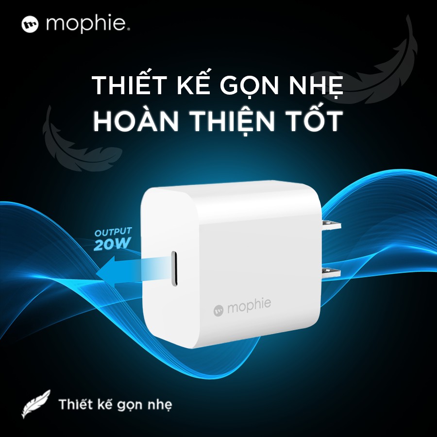 Sạc nhanh Mophie Power Delivery 20W 1 USB-C