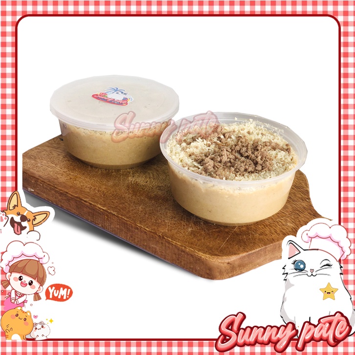 Pate tươi dinh dưỡng cho chó mèo hộp nhỏ 250g tiện dụng cho 2-3 ngày  Pate tươi Sunny