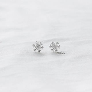 Khuyên tai hoa tuyết bé đinh đá Little Snowflake