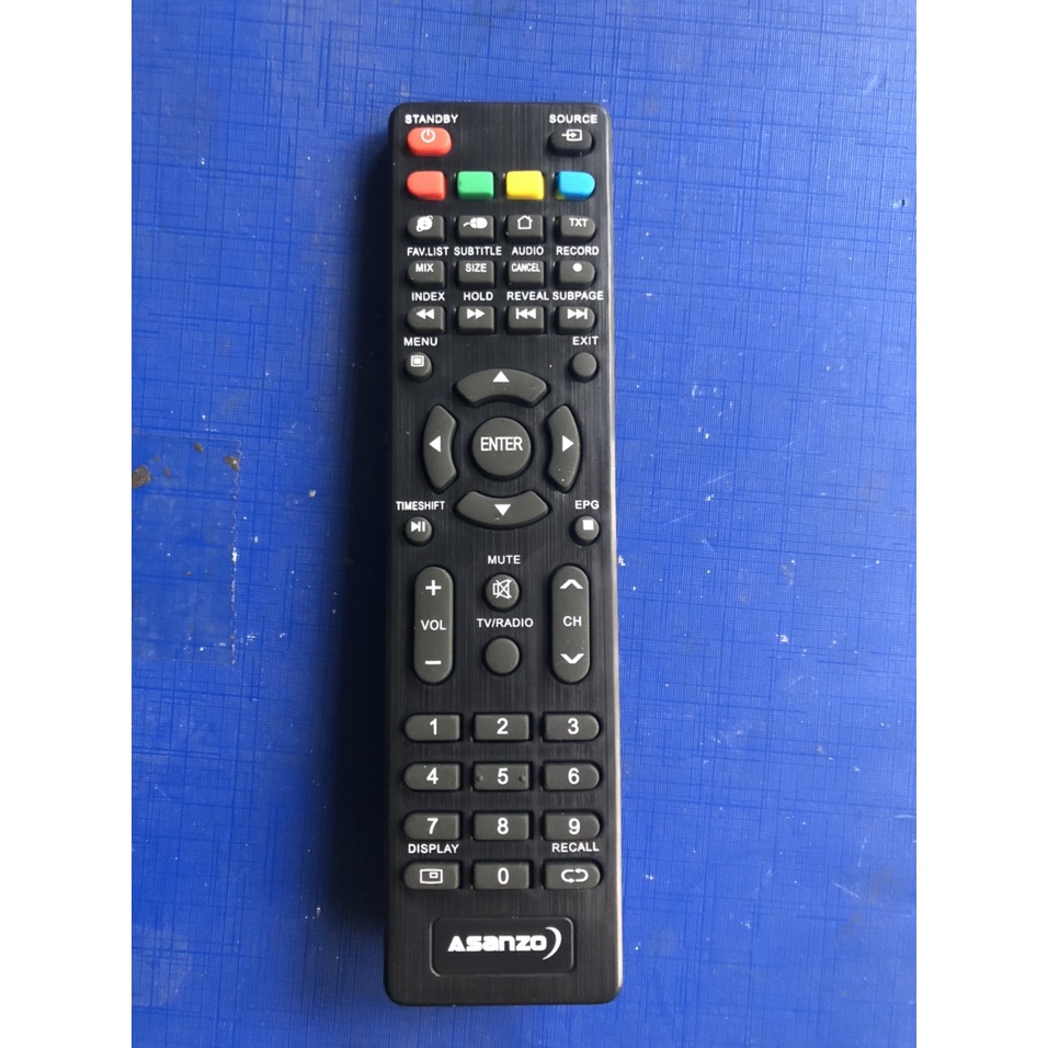 Điều khiển tivi Asanzo smart internet cong loại ngắn loại tốt zin theo máy - Tặng kèm pin chính hãng - Remote TV Asanzo