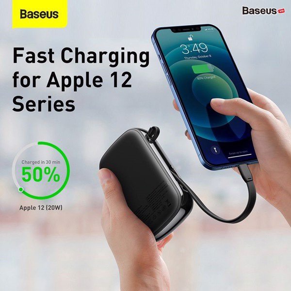 Pin sạc dự phòng 20000mAh 20W Baseus Qpow Digital Display quick charging power bank