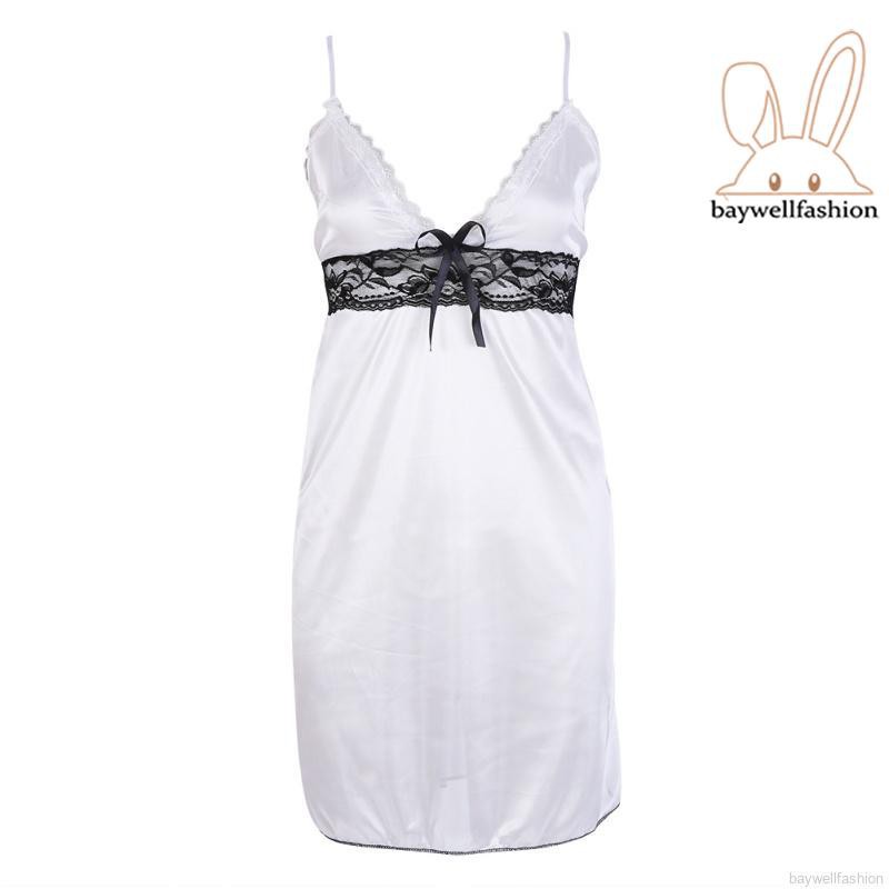 Đầm Ngủ Hai Dây Phối Ren Gợi Cảm Cho Nữ | BigBuy360 - bigbuy360.vn
