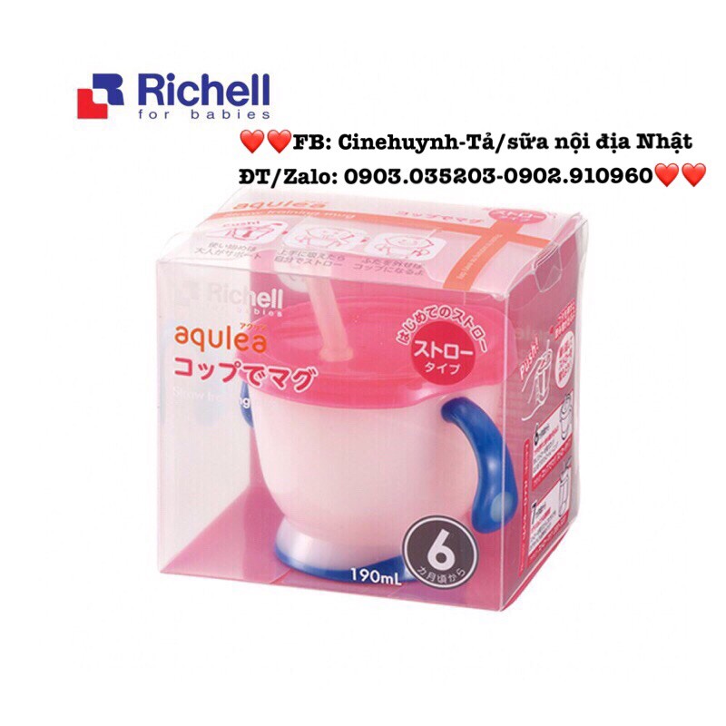 ❤️❤️Bình/Cốc Tập uống 3 giai đoạn Richell nội địa Nhật