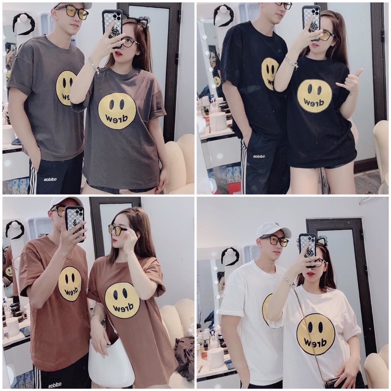 Áo Thun Tay Lỡ ABC Ảnh Thật, Áo Phông Unisex Mam Nữ Form Rộng Oversize Chất Liệu Cotton