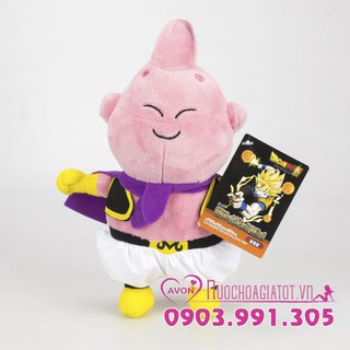 TẶNG TÚI QUÀ Gấu bông Ma Bư Mập Fat Boo Dragon Ball 7 viên ngọc rồng 20cm