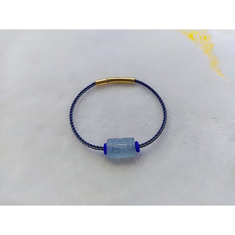 Vòng đeo tay Lu thống Aquamarine