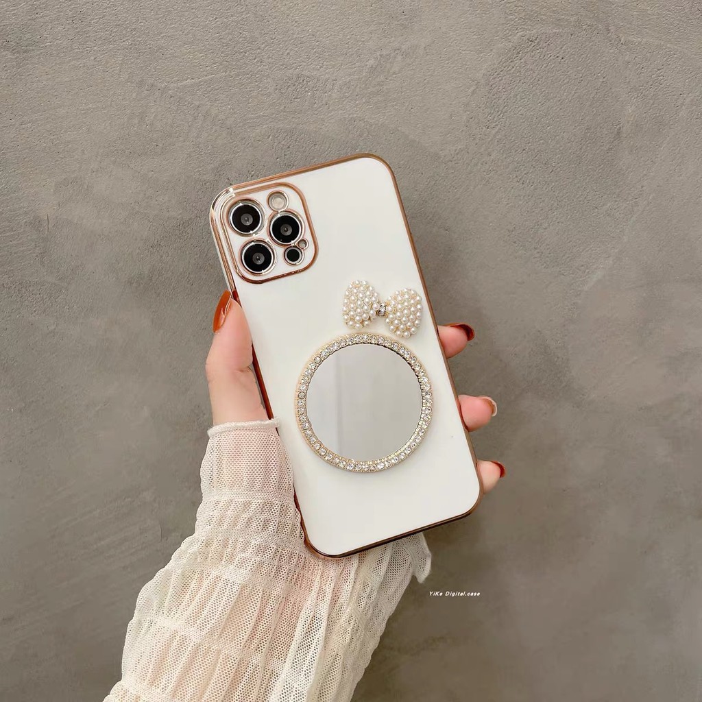 Ốp Điện Thoại Mềm Tráng Gương Mạ Điện 13 pro max Cho iphone 678 plus 1112 promax
