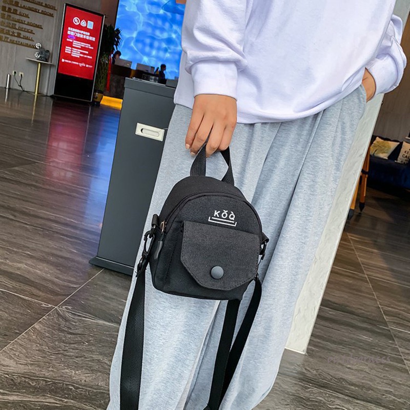 Túi Vải Canvas Đeo Chéo Thời Trang Cho Nữ