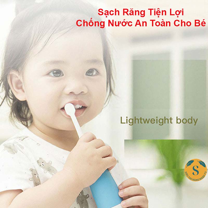 MÁY ĐÁNH RĂNG TỰ ĐỘNG KIDS - BÀN CHẢI ĐIỆN CHO BÉ [BÀN CHẢI EM BÉ]