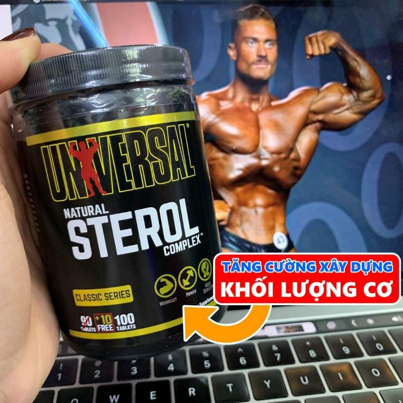 UNIVERSAL NUTRITION NATURAL STEROL COMPLEX HỖ TRỢ TĂNG CƠ NẠC VÀ TESTOSTERONE 100 VIÊN