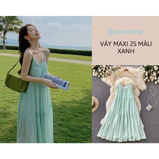 Váy Cúp Ngực Lụa Cao Cấp - Jum đi biển kèm ảnh thật set trang phục