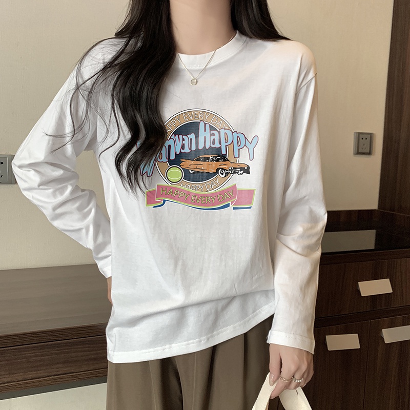 NRVP Áo Thun Nữ Dài Tay Thời Trang Hàn Quốc 2023