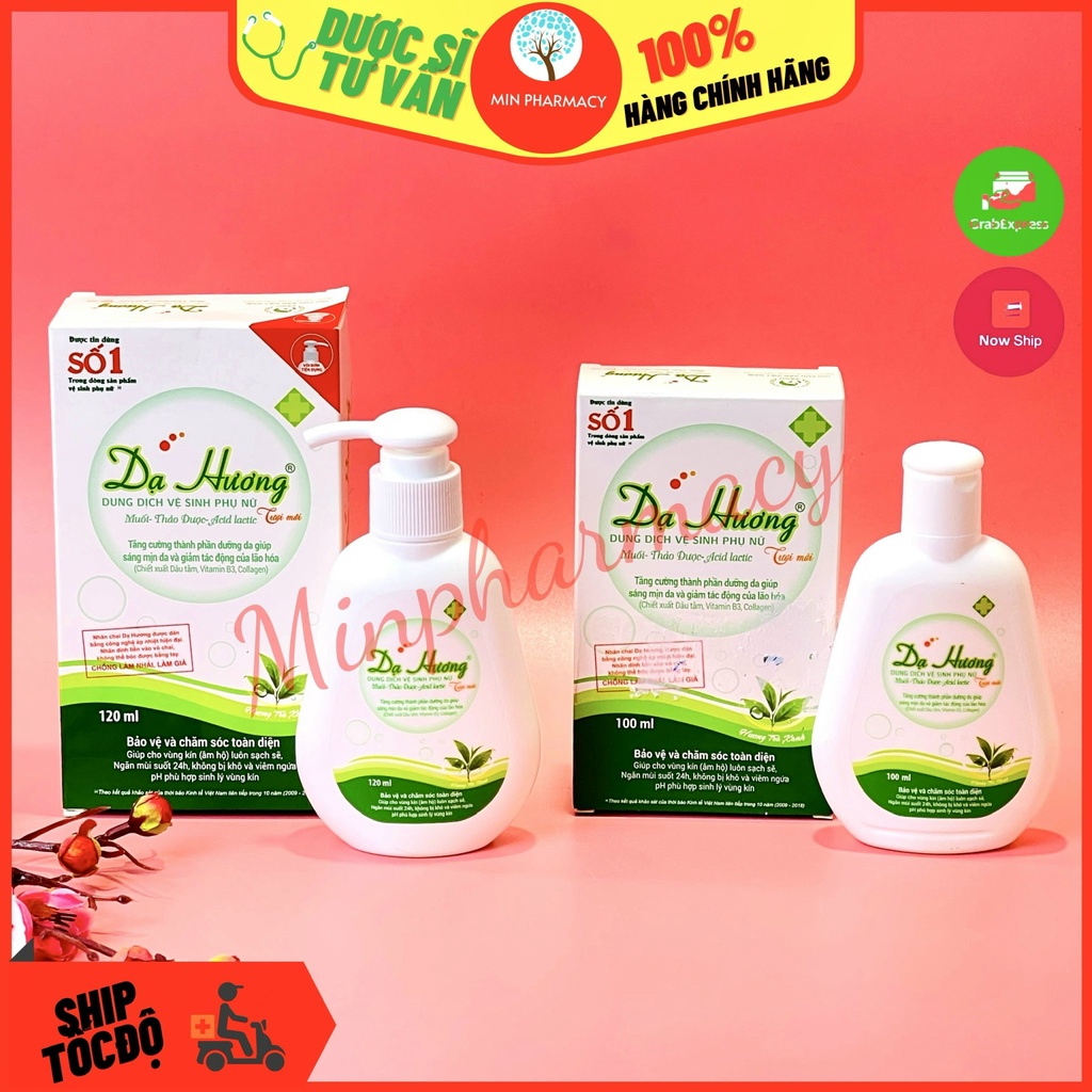 Dung Dịch Vệ Sinh Phụ Nữ DẠ HƯƠNG Trà Xanh - Minpharmacy
