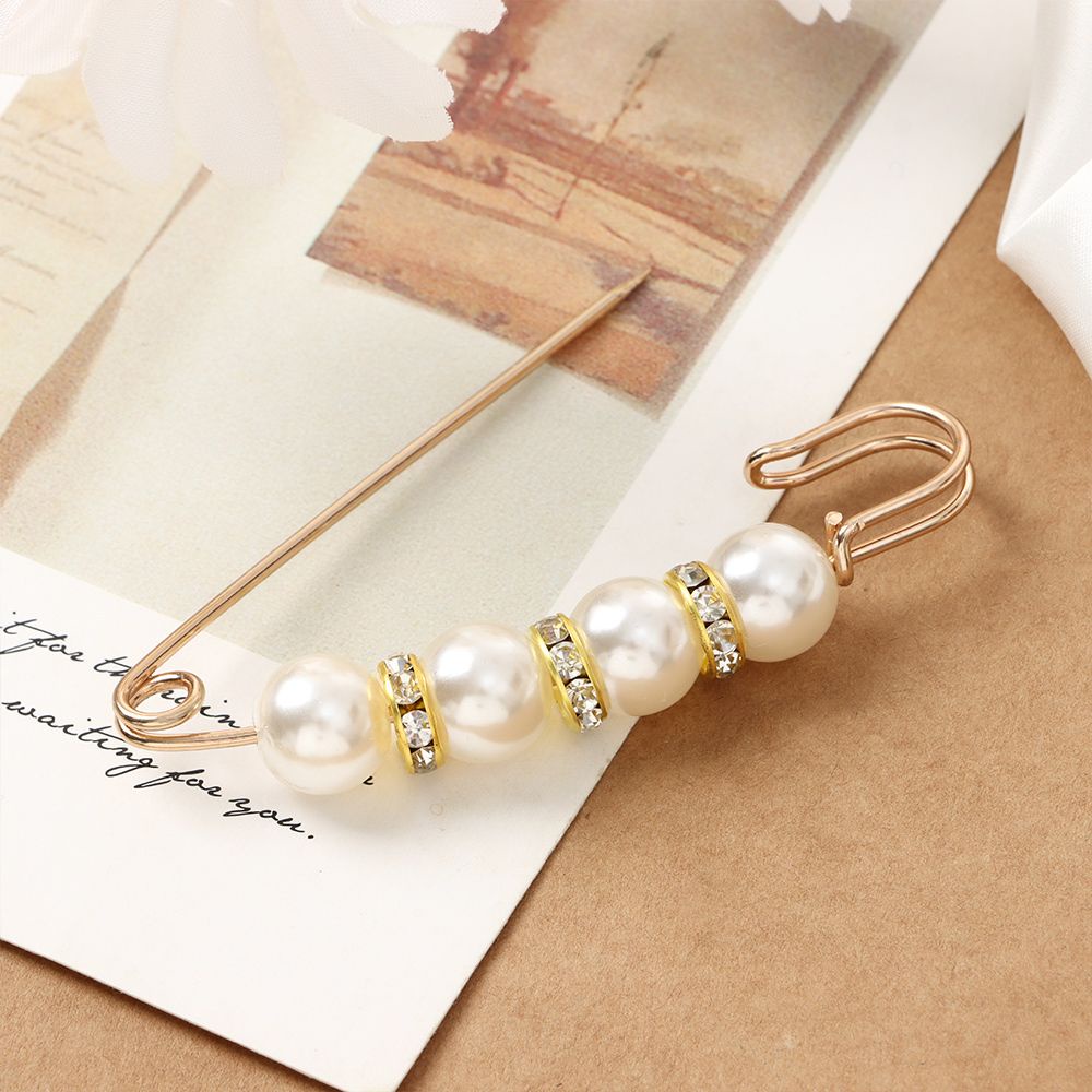 Ghim cài áo đính ngọc trai giả sang trọng thời trang dành cho nữ