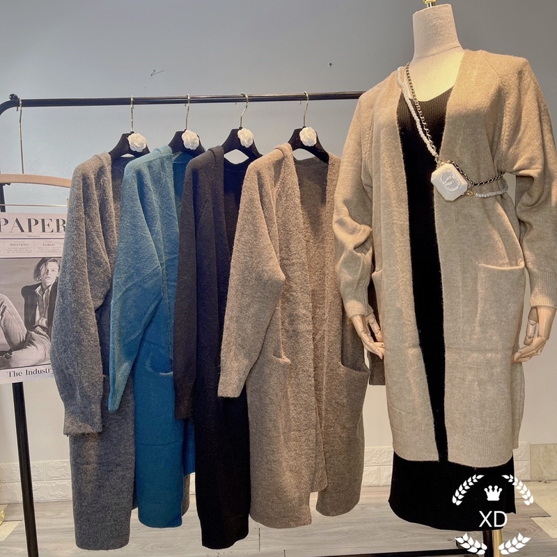 áo cardigan len dáng dài loại 1