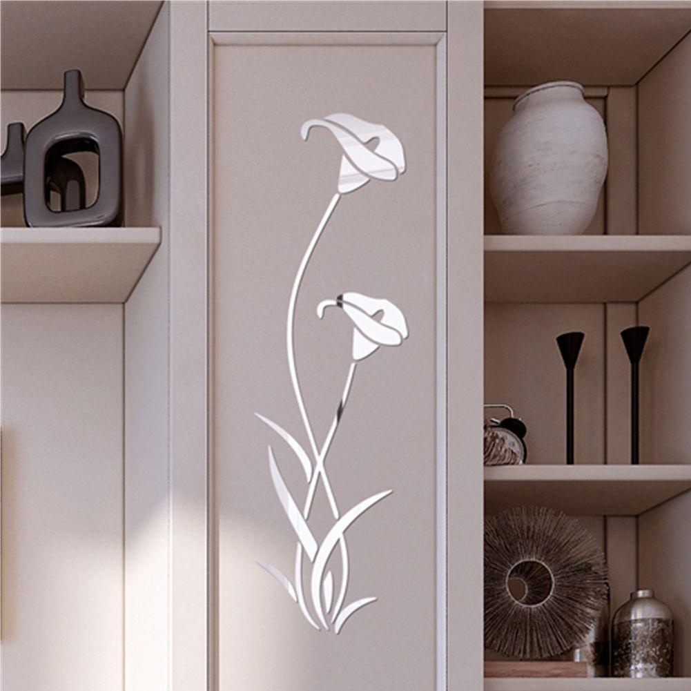 CONOPERY Miếng Dán Tường Tráng Gương Mini Trang Trí Lối Vào / Nhà Cửa