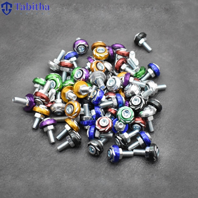 Bộ Ốc Vít Bằng Hợp Kim Nhôm Nhiều Màu Sắc Chuyên Dụng Cho Xe Máy