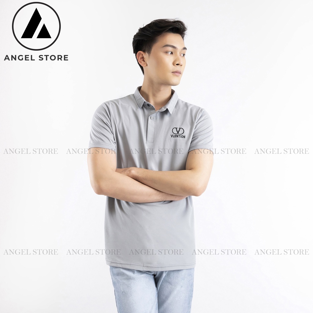 Áo polo nam ANGEL STORE, áo thun nam cổ bẻ basic cộc tay vải cotton chuẩn form phong cách trẻ trung HA08