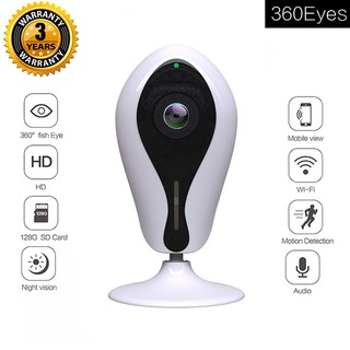 Camera ip wifi 360eyes 2.0mp góc rộng 180° - hàng chính hãng