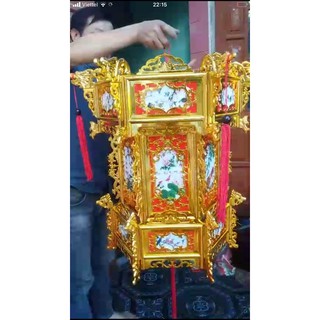 (Sỉ, LẺ) Đèn lồng treo Tết đèn lục lăng 60p