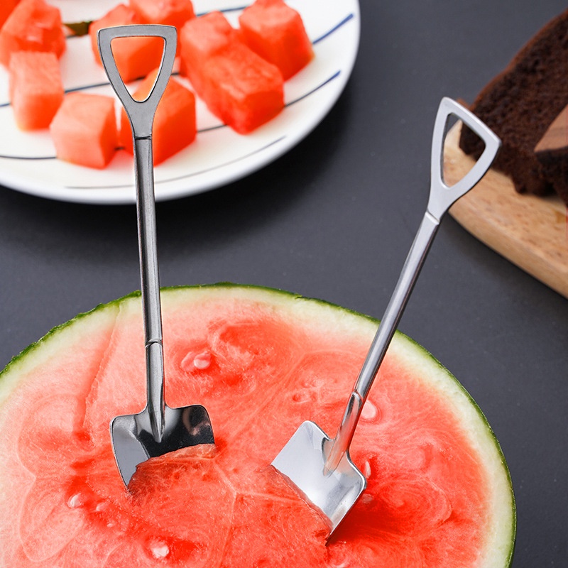 Muỗng hình xẻng xúc thức ăn bằng thép không gỉ sáng tạo
