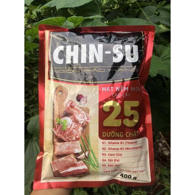 HẠT NÊM CHINSU 25 DƯỠNG CHẤT ( GÓI 400GR )