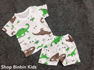 Bộ cotton sợi tre cho bé