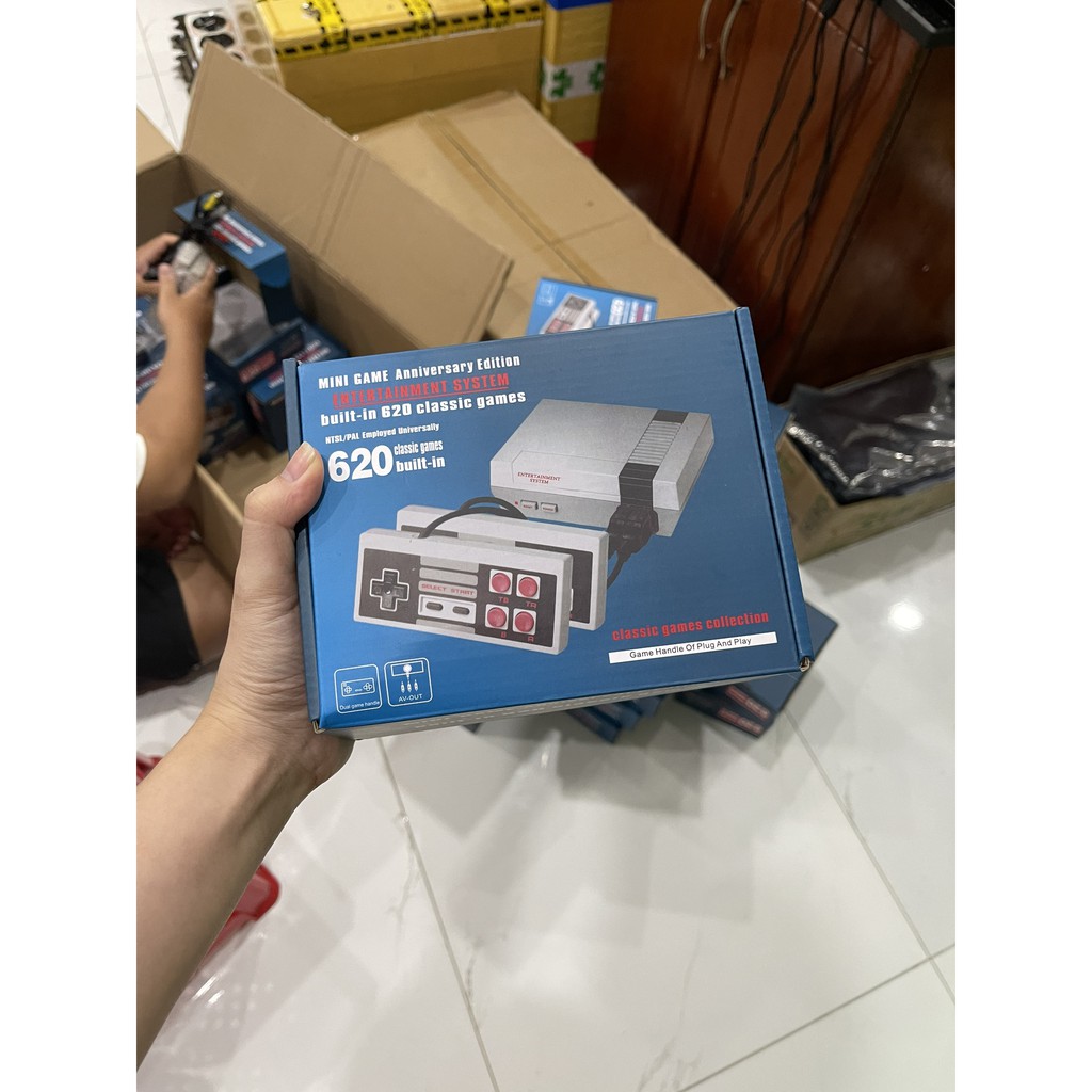 Máy Game Tuổi Thơ NES 620 Trò Chơi Huyền Thoại Sẵn 2 Tay Cầm 4 Nút | BigBuy360 - bigbuy360.vn