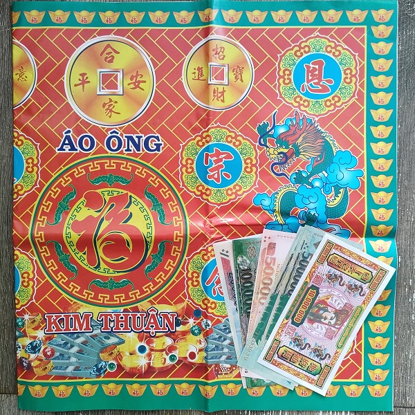 Áo Vải Ông,Bà  kèm tiền giấy-cúng kiến