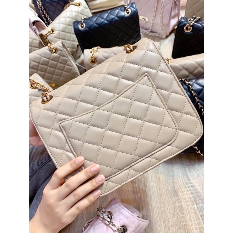 [Mã WAMT2405 giảm 10K đơn 0K] Túi Đeo Chéo Nữ 💖 FREESHIP 💖 Túi Xách Nữ Viền Trám Size 24 có Màu Đen và Nude 2020 | BigBuy360 - bigbuy360.vn