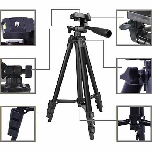 Chân giá đỡ điện thoại chụp ảnh Tripod 3110 kèm kẹp - Chân Điện Thoại  Tripod 3120 - Giá Đỡ 3 chân - mới 2020