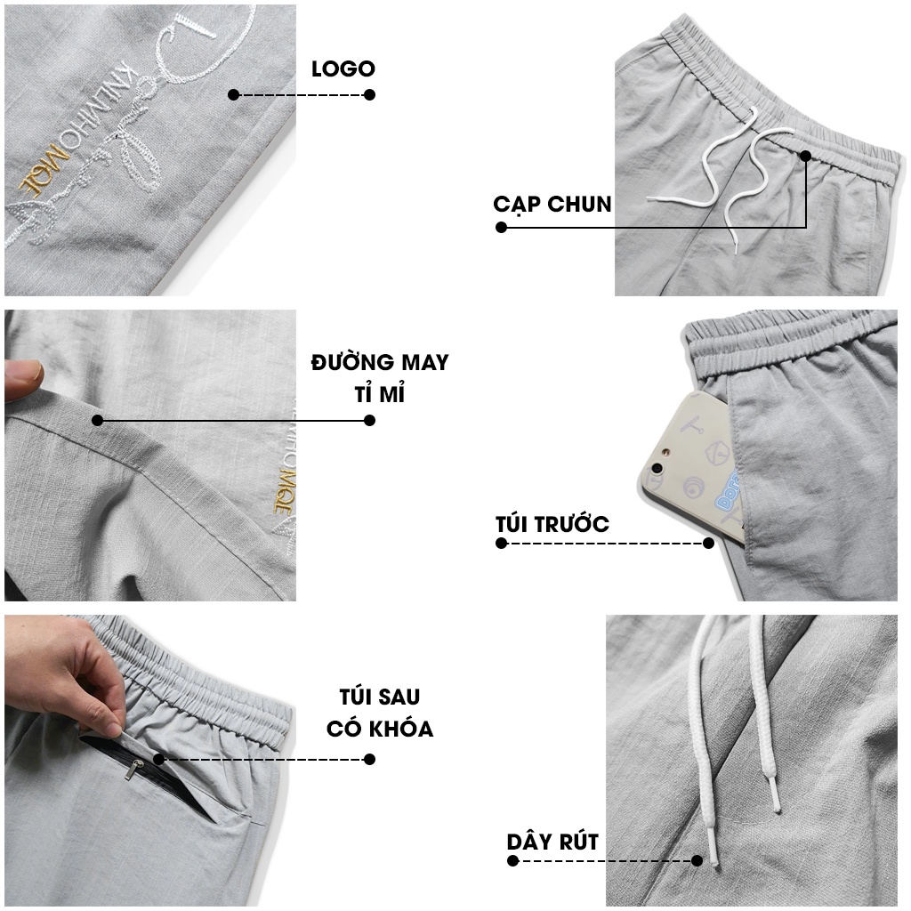 Quần Short đũi nam 3 túi chất vải mềm mại cao cấp phong cách Hàn Quốc BMF