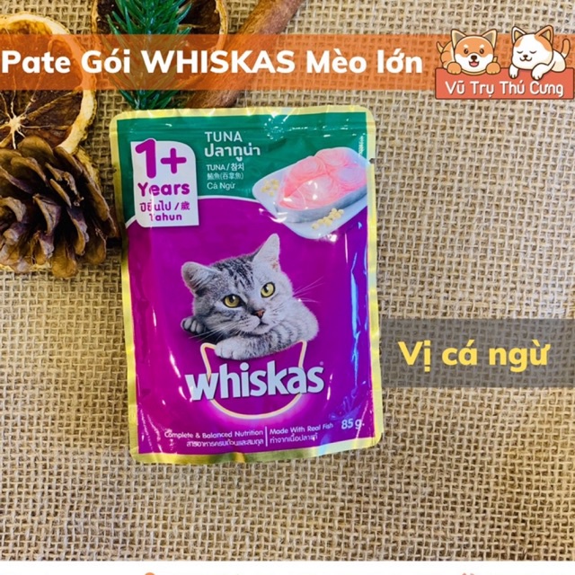 Pate Whiskas dành cho mèo con, mèo trưởng thành