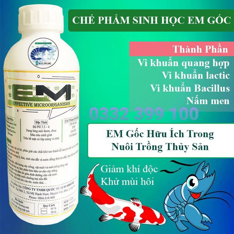 Chế Phẩm Sinh Học EM GỐC#CHAI 1 LÍT
