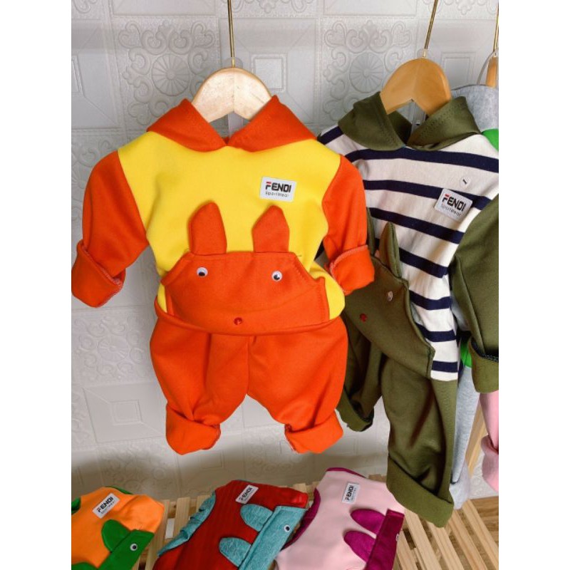 Áo Nỉ Có Mũ Hoodie Trái Tim Cho Bé 8-18kg - QATE20