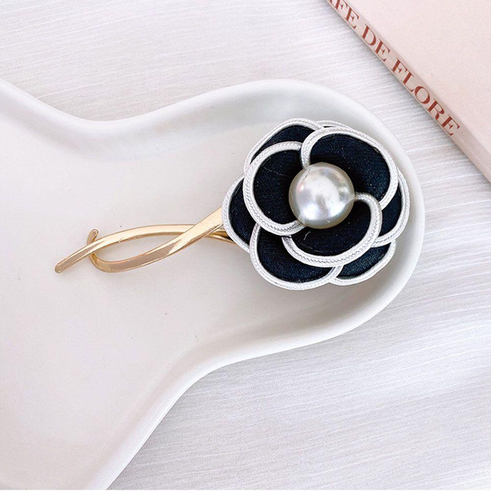 Kẹp Tóc Hoa Trà Hình Chữ S Phong Cách Hàn Quốc Cho Nữ