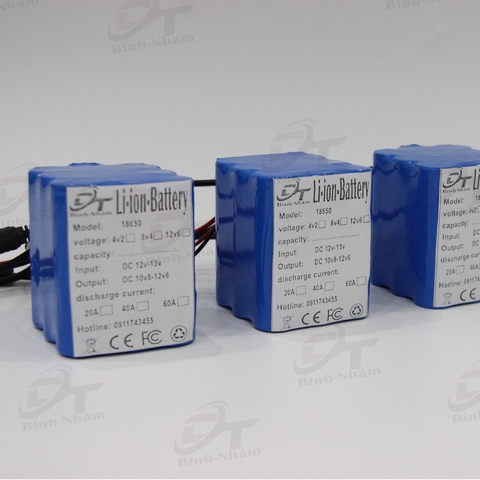 Khối pin 3s3p 12v6 5000Mah có báo vol